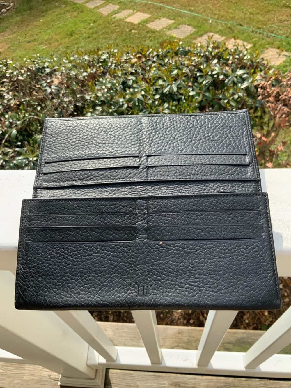 Dunhill Black Leather Long Wallet with Gold Accent GUC leather like butter - Picture 14 of 16